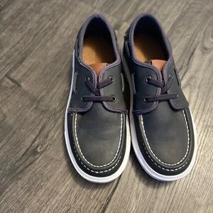 Boys Dark Grey Boat Shoes